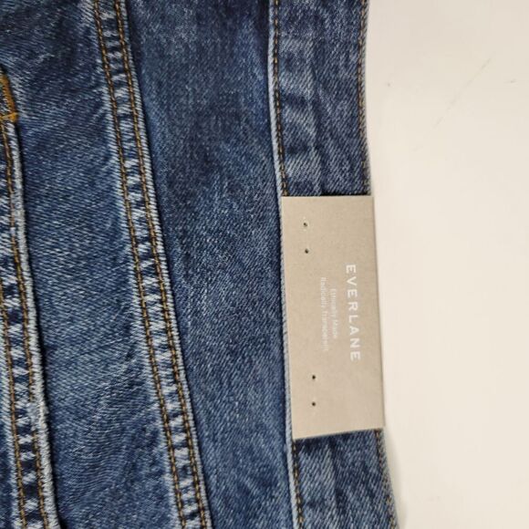 EVERLANE 33 NEW 90'S CHEEKY HIGH RISE STRAIGHT MODERN ANKLE JEANS CURVY NWT - Picture 10 of 13